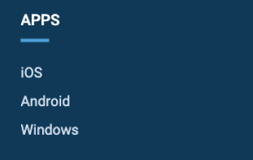 Click on the Android button